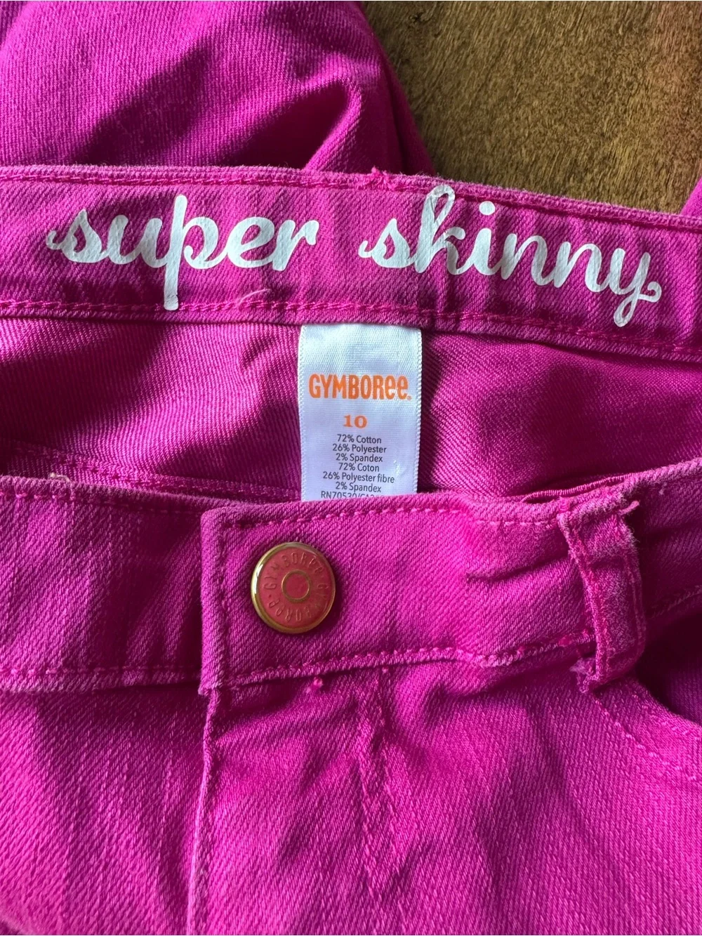 Gymboree Magenta-Pink Girls Skinny Jeans